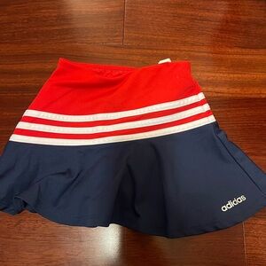 Adidas Kids Skort in Red and Navy